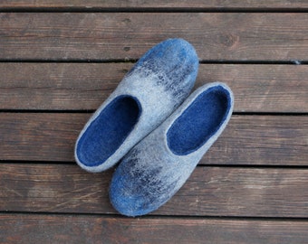 Felt slipper Unisex felted slippers Felt slippers Men slippers Men clogs Wool clogs Women clogs Felt shoes