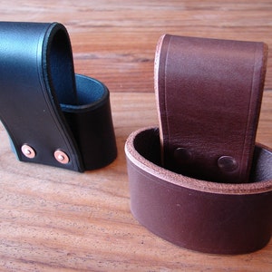 Leather axe holster belt loop - 2 colour options and sizes