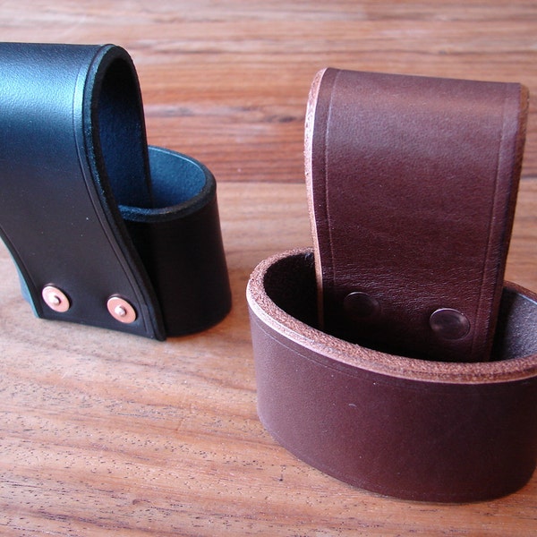 Trabilla para cinturón de funda de hacha de cuero - 2 opciones de color y tamaños