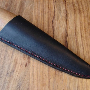 Leather Mora carving knife sheath 106 120 - black
