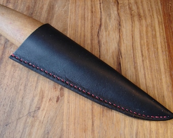 Leather Mora carving knife sheath 106 120 - black