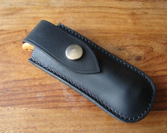 Opinel 9er Ledermesser - Scheide mit Gürtelschlaufe - schwarz