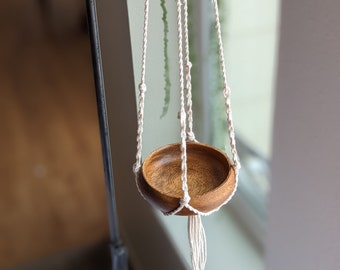 Wood Bowl Tea Light Hanger