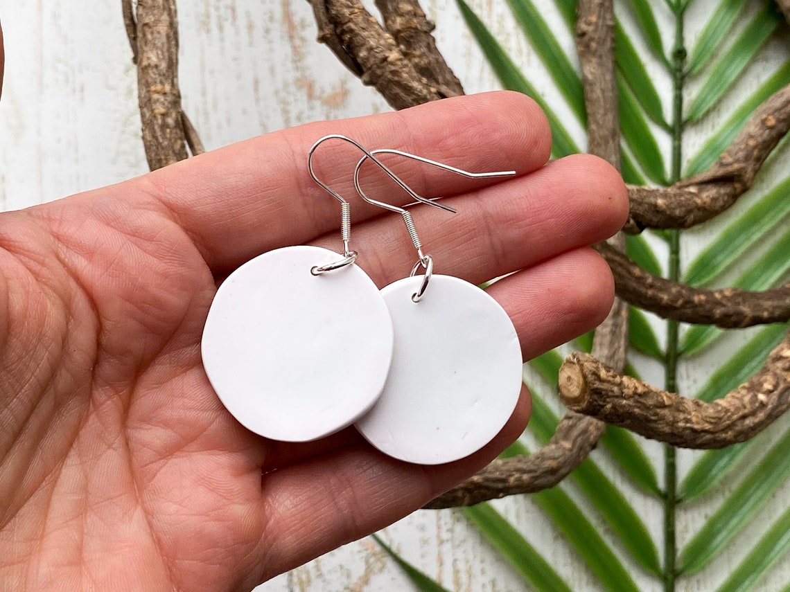 Polymer clay earrings. Real leaf earrings. Nature jewelry. Etsy