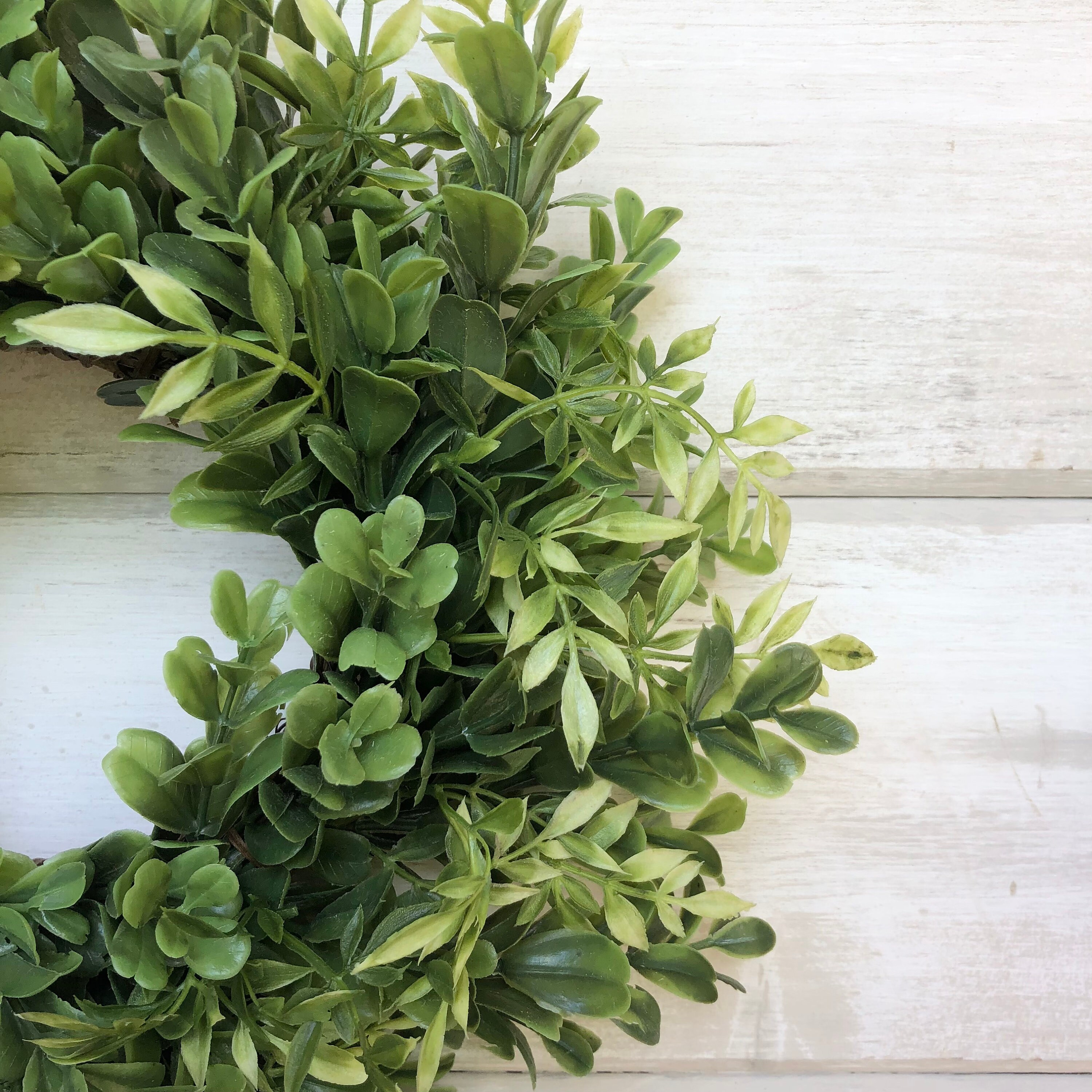 Faux Greenery Wreath Mixed Greenery Wreath Small Wreath Etsy