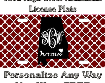 ROLL TIDE Sweet Home Alabama Aluminum License Plate Tag New