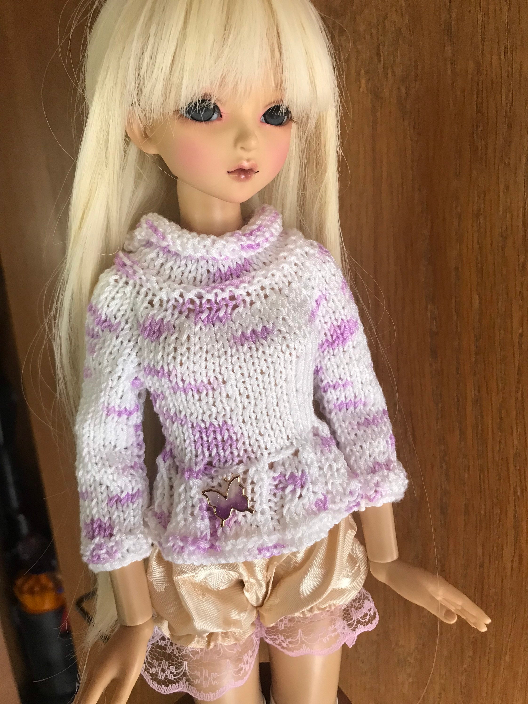 PF Tight Sweater 1/4 MSD DOD BJD Female Doll 50# White Chest Sports Sweater 