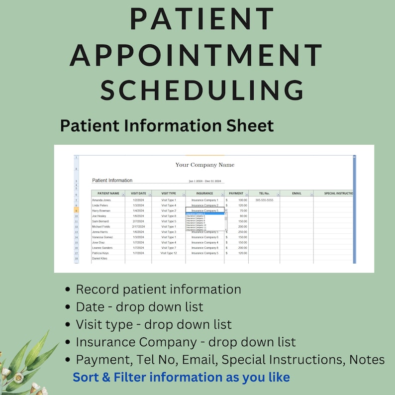 Patient Appointment Scheduling Template Clinic Medical Office Any Patient Appointment Scheduling Template Clinic Medical Office Any