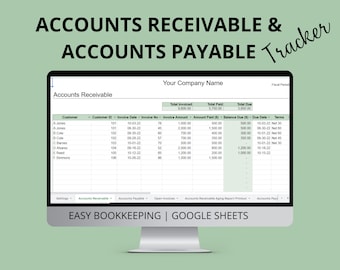 Accounts Receivable Payable Tracker: Automatic Aging Reports (Google Sheets)