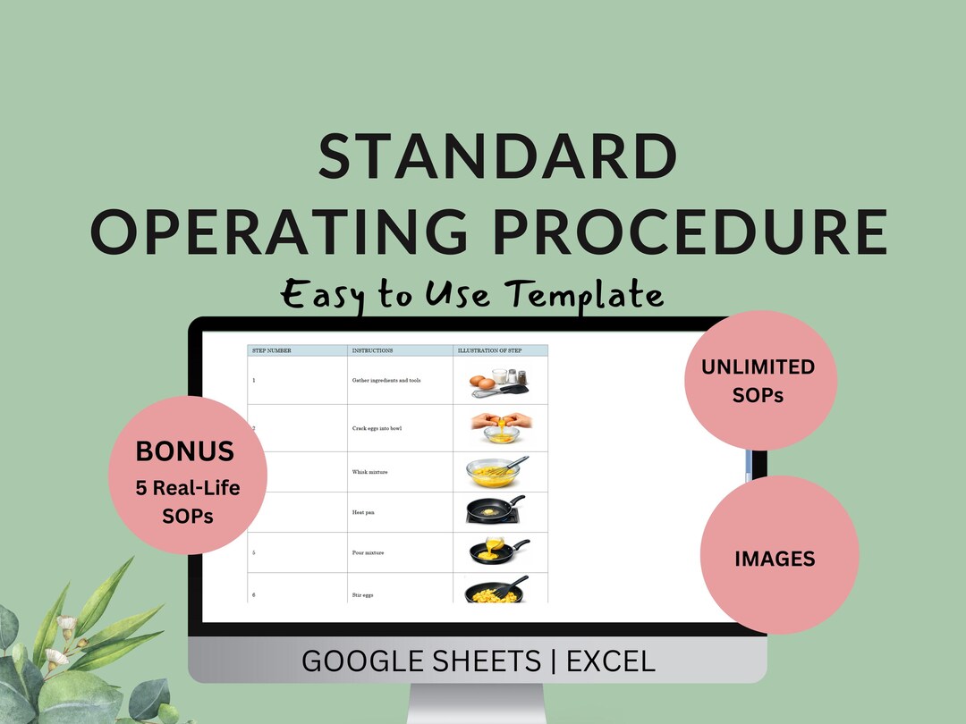 Standard Operating Procedure Template | SOP With Examples | Company ...