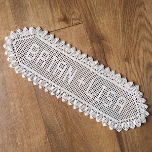 Crochet Nameplate - Personalized Wedding Gift