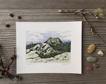 Giclee print, Mansfield I, Green Mountains, Vermont by Zarabeth Duell