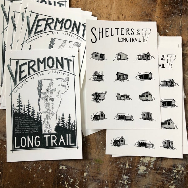 Vermont Hiking Postcards by MTN GRL Studio