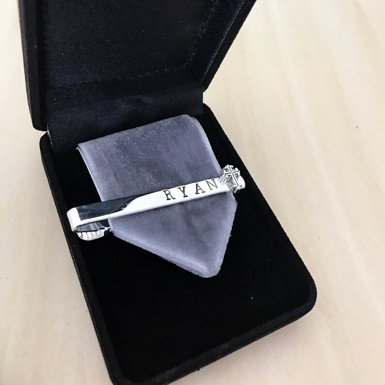 Cross Christian Tie Clip First Communion Baptism or other Etsy