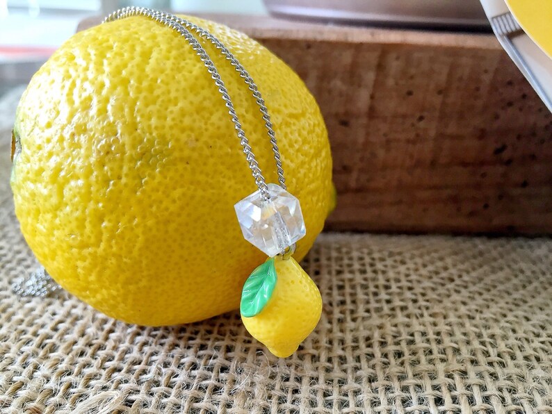 Lemons Make Lemonade Necklace Lemon Jewelry Lemon Charm Etsy