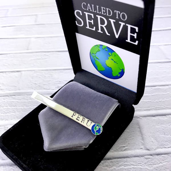 LDS Missionary Tie Clip Gift - Personalized - CTR - Called To Serve - Young men - Priesthood - custom box - optional stamping