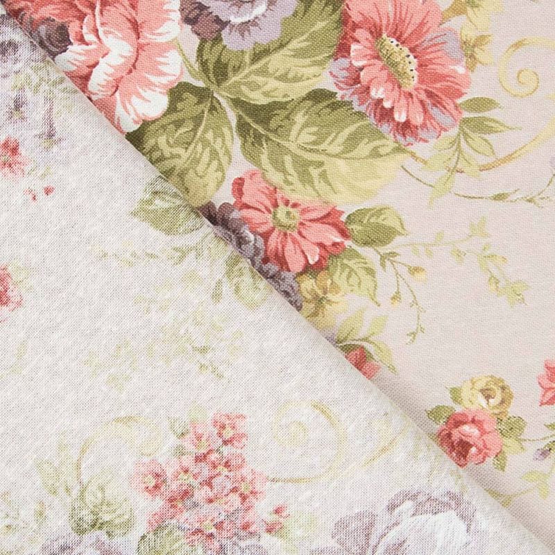 Cretonera canvas fabric with floral print Ref TE10221