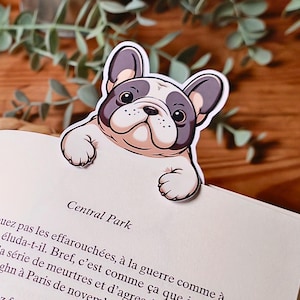 Segnalibro Cane Divertente – Regalo Carino per Amanti dei Libri, Accessorio di Carta Animale, Regalo per la Lettura, Bulldog Francese