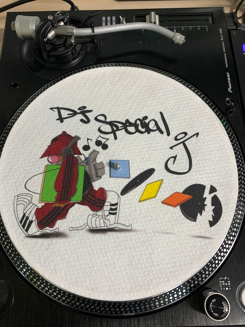 Custom DJ slipmats with your logo Pair Etsy