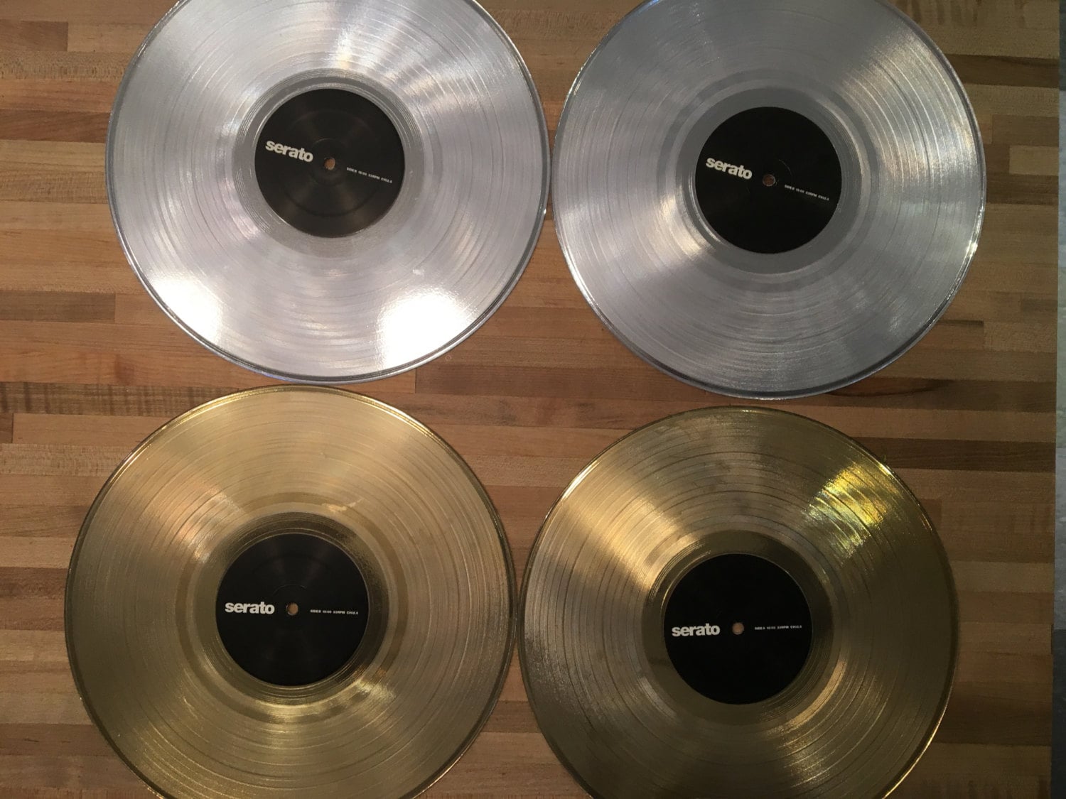 12 GOLD or CHROME Custom SERATO Performance Control Vinyl - Etsy