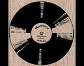 RECORD Rubber Stamp, Music Rubber Stamp, Music Gift, Vinyl Record Rubber Stamp, Wood Mounted Unmounted Cling Rubber Stamp, Vinyl Album