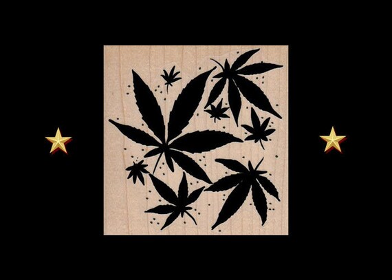 P95 Funny smoking pot marijuana leaf rubber stamp P95 Funny smoking pot marijuana leaf rubber stamp