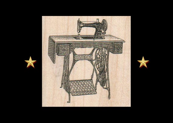 Singer Sewing Machine Rubber Stamp Vintage Sewing Machine Stamp Singer Featherweight Rubber Stamp Sewing Machine Stamp Sewing Stamp