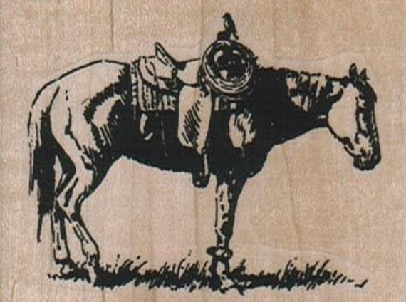 Horses Cowboys Western Stamps Rodeo Mounted Rubber Stamp Cowboy Stamps