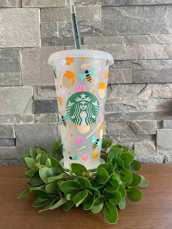 Honeypot Starbucks Cup Bee Personalized Etsy