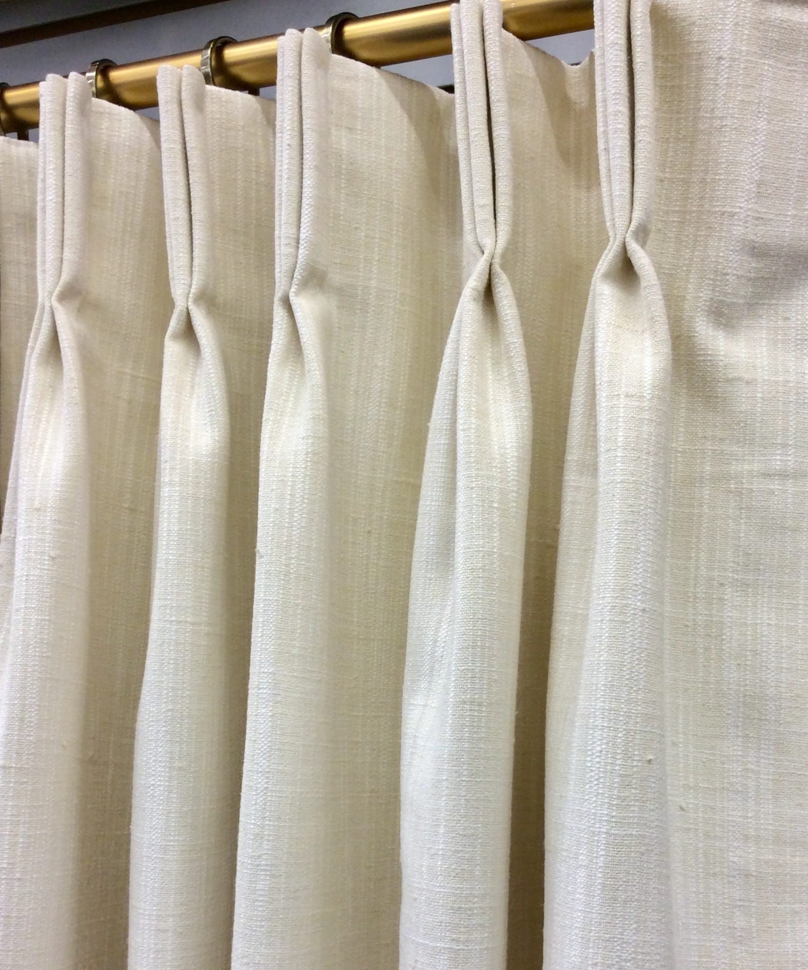 Pinch Pleated and Lined Custom Length Drapery Panels in Ona | Etsy