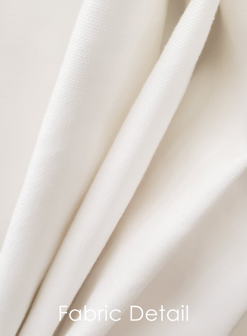 7 Oz. Cotton Duck in White 100 Cotton Duck Fabric Lined Etsy