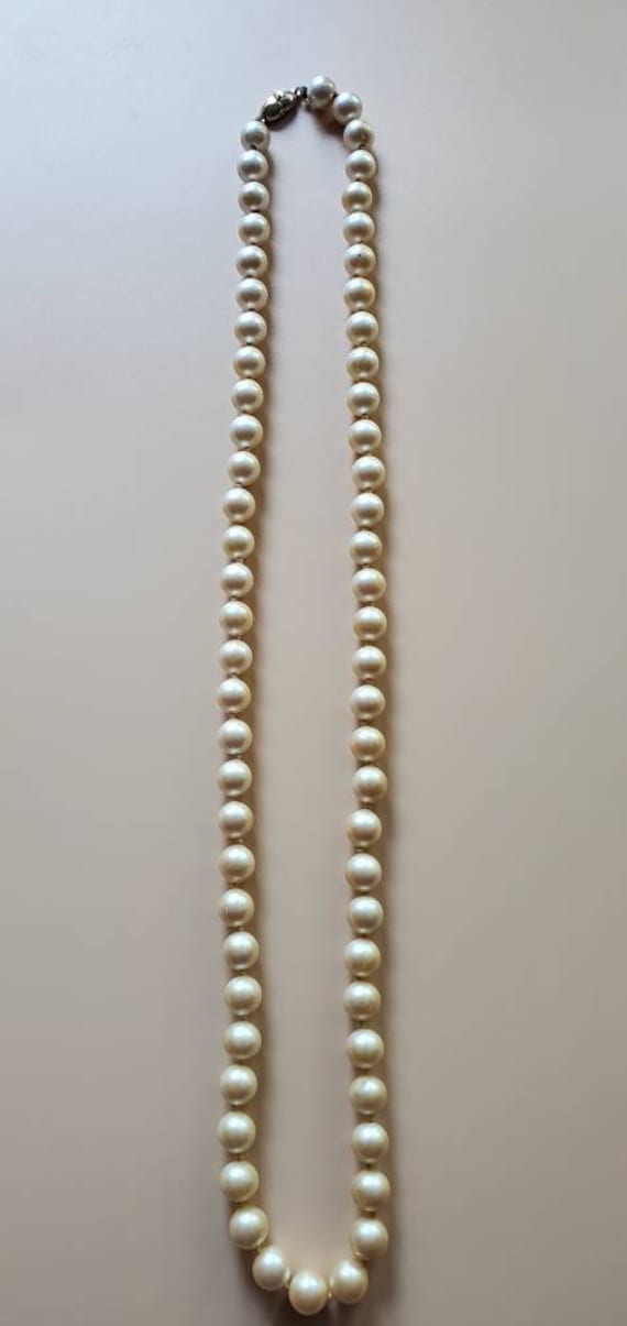 Classic Single Strand Faux Pearls by Monet