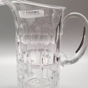 Figaro Hand Cut Crystal Pitcher
