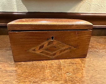 Antique Inlay Wood Box