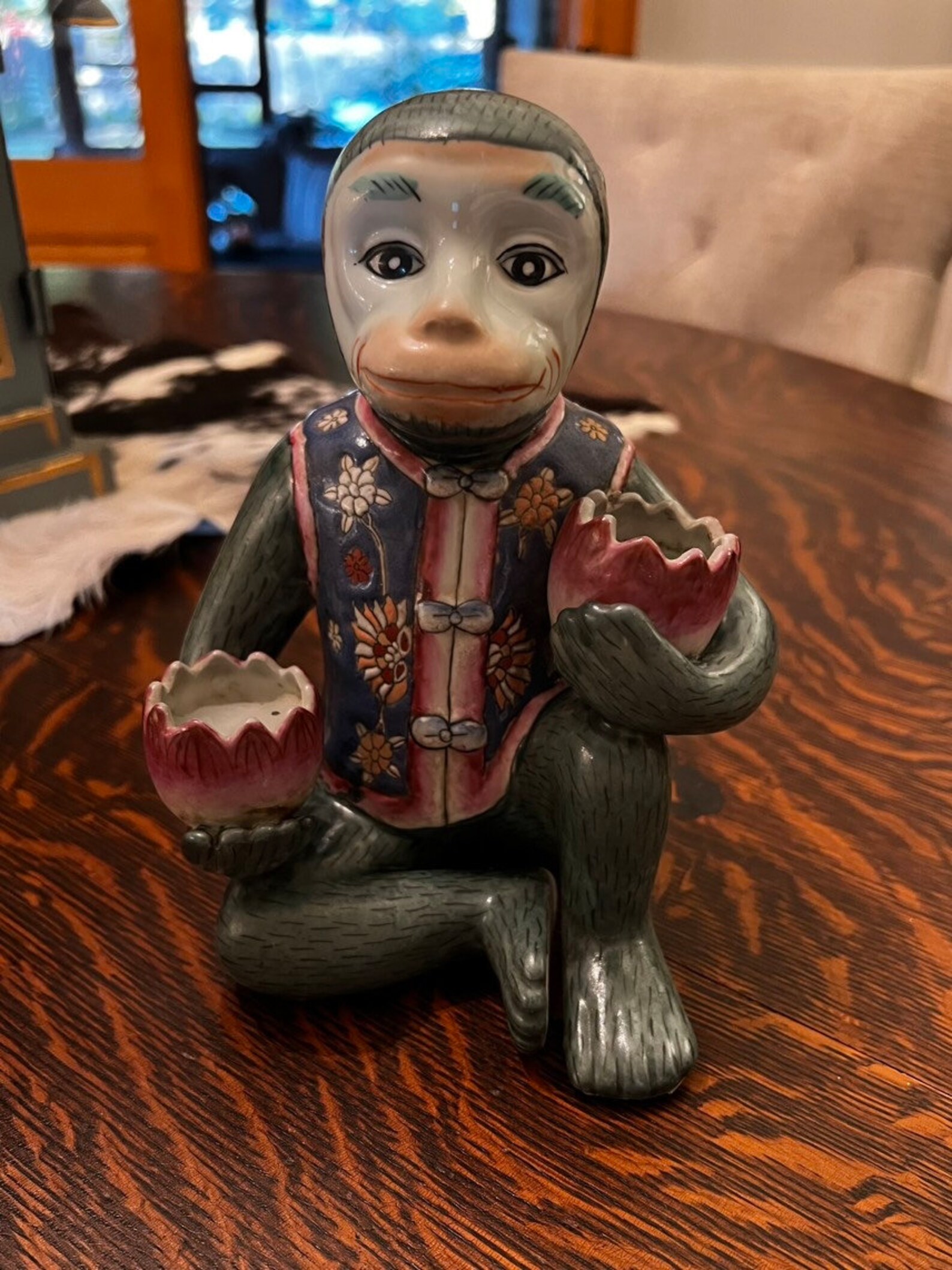 Monkey Candle Holder Etsy