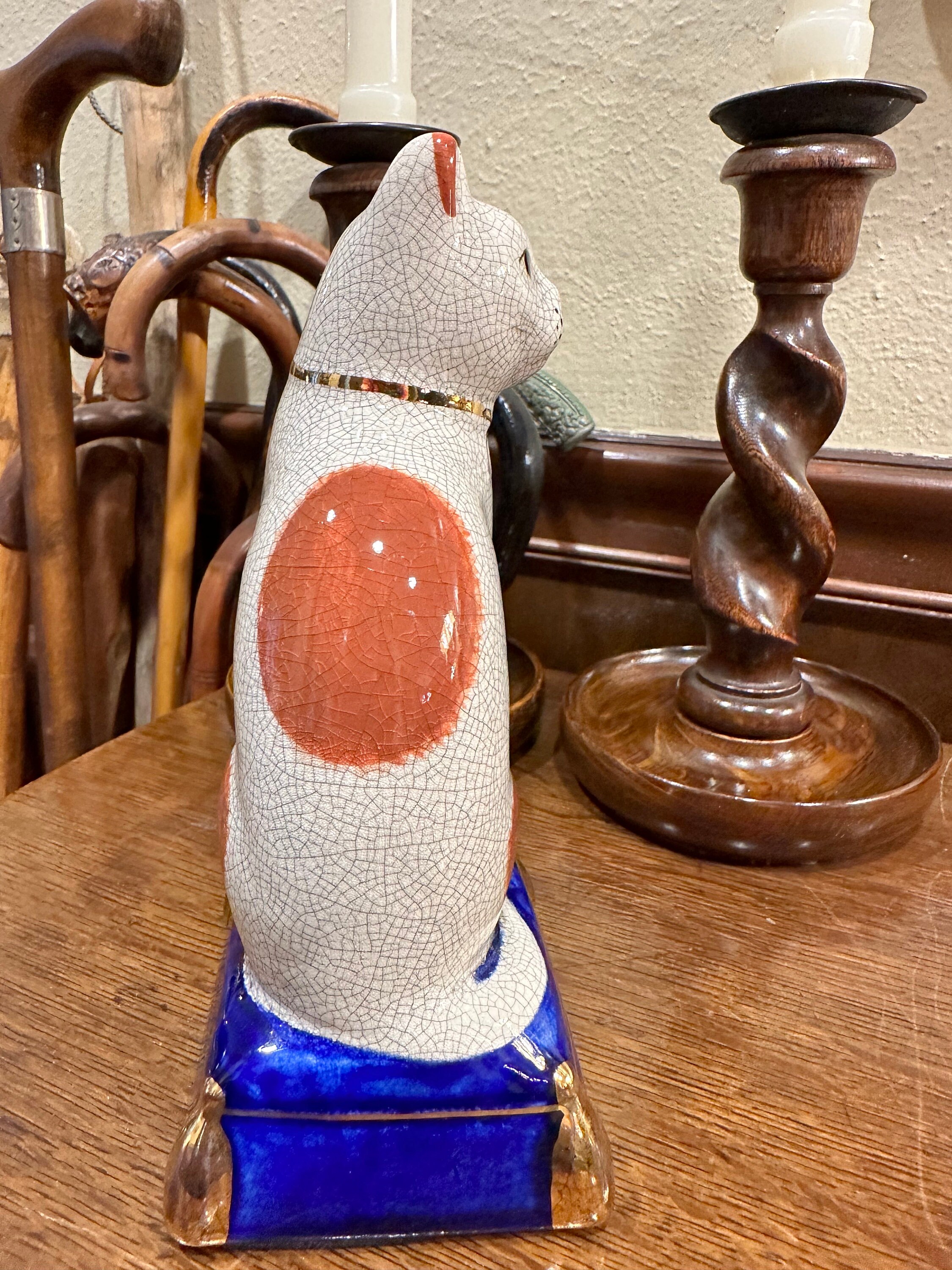 Fitz and Floyd Porcelain Cat Figure - Etsy