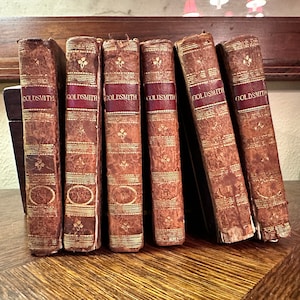 Antique Miniature Volumes of Oliver Goldsmith Volumes 1 -6