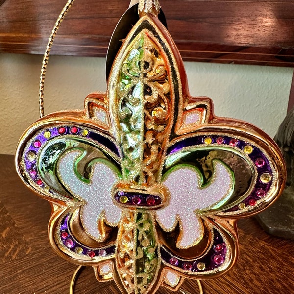 radko mardi gras ornaments