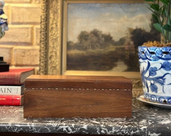 Antique Inlay Wood Box