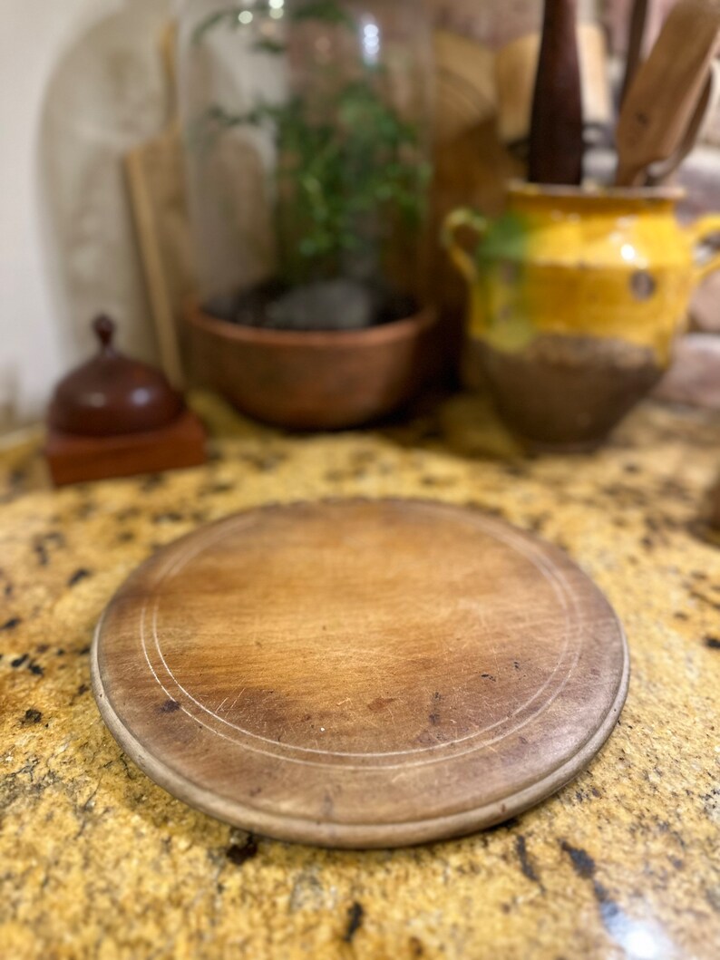 Antique Wood Bread Board Etsy