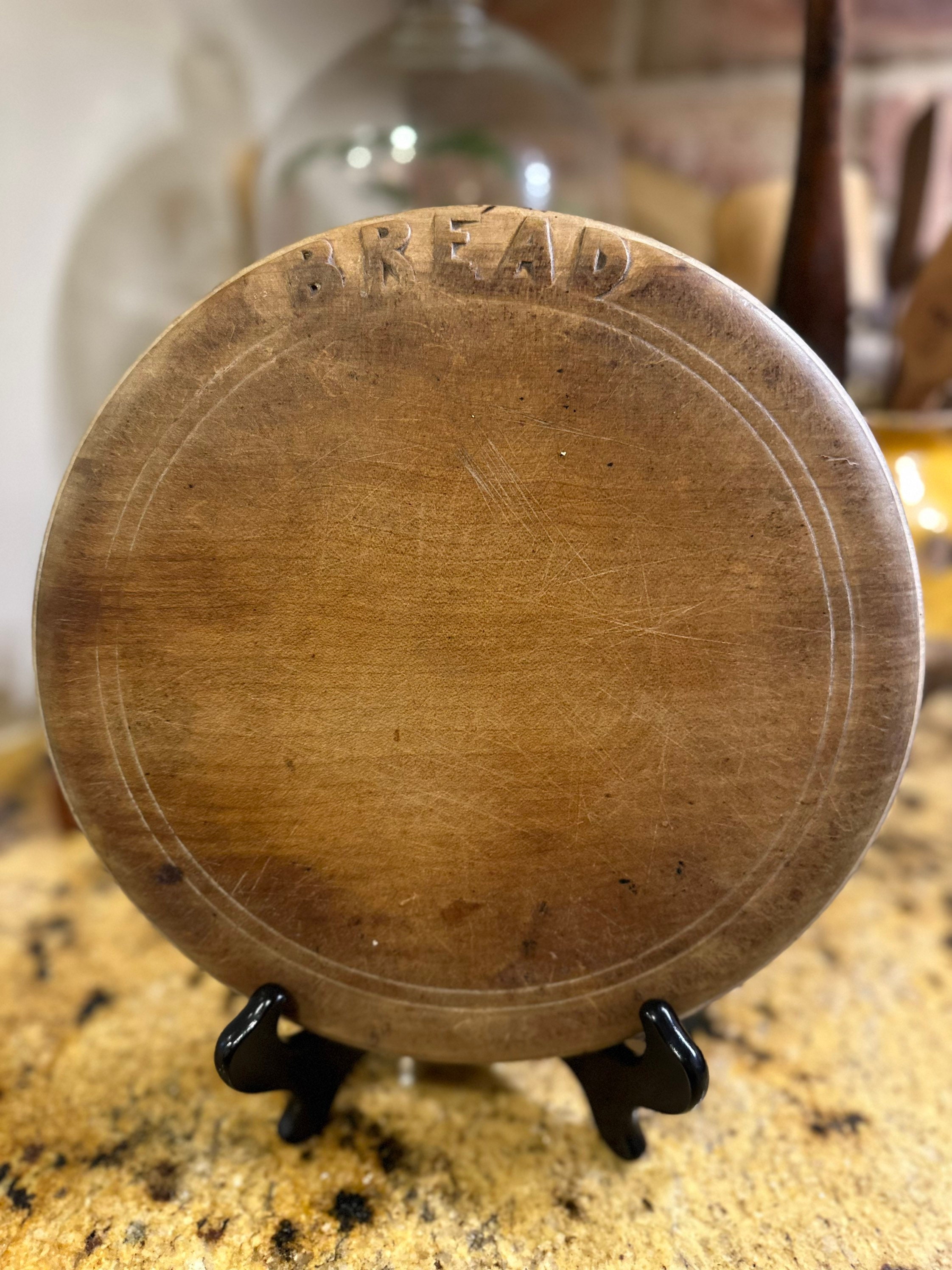 Antique Wood Bread Board Etsy
