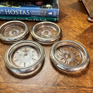 Vintage Silverplate Coasters Set of 4
