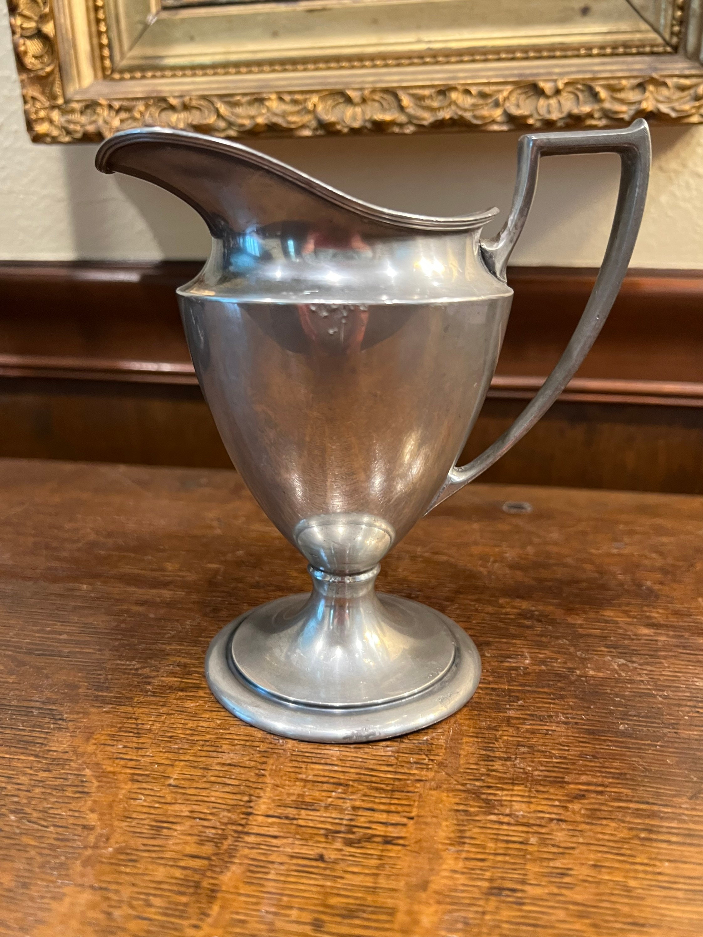 Vintage - Silverplate 3.5 inch Small - Creamer Milk Pitcher with lid - WM  Rogers