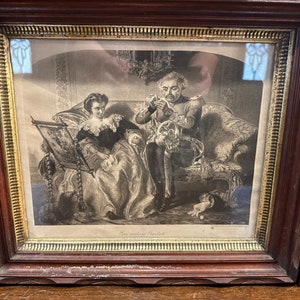Antique Framed French engraving