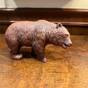 Vintage Wood Bear Hand Carved Sculpture Signed By Artist | eBay