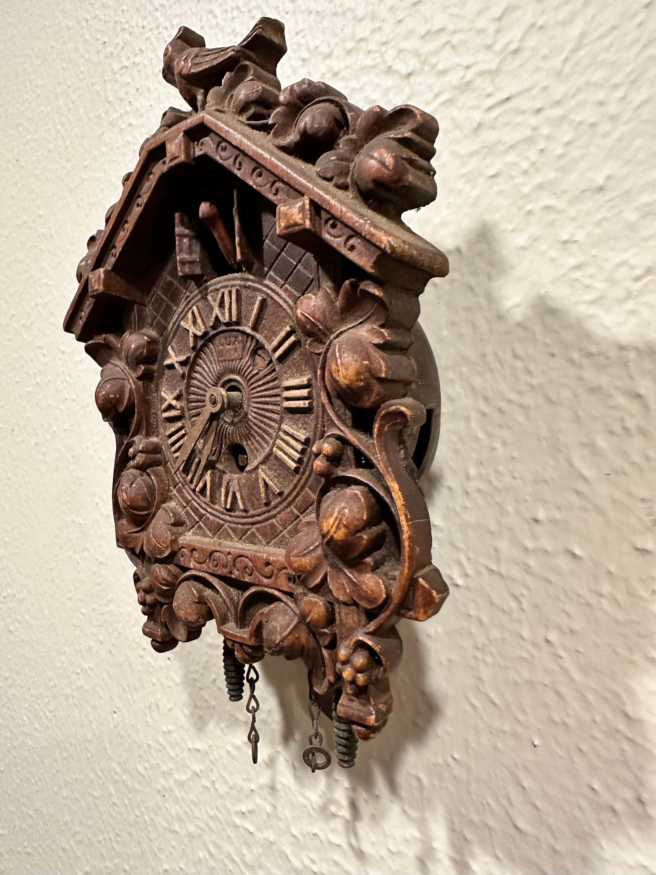 Vintage Lux Cuckoo Clock Etsy