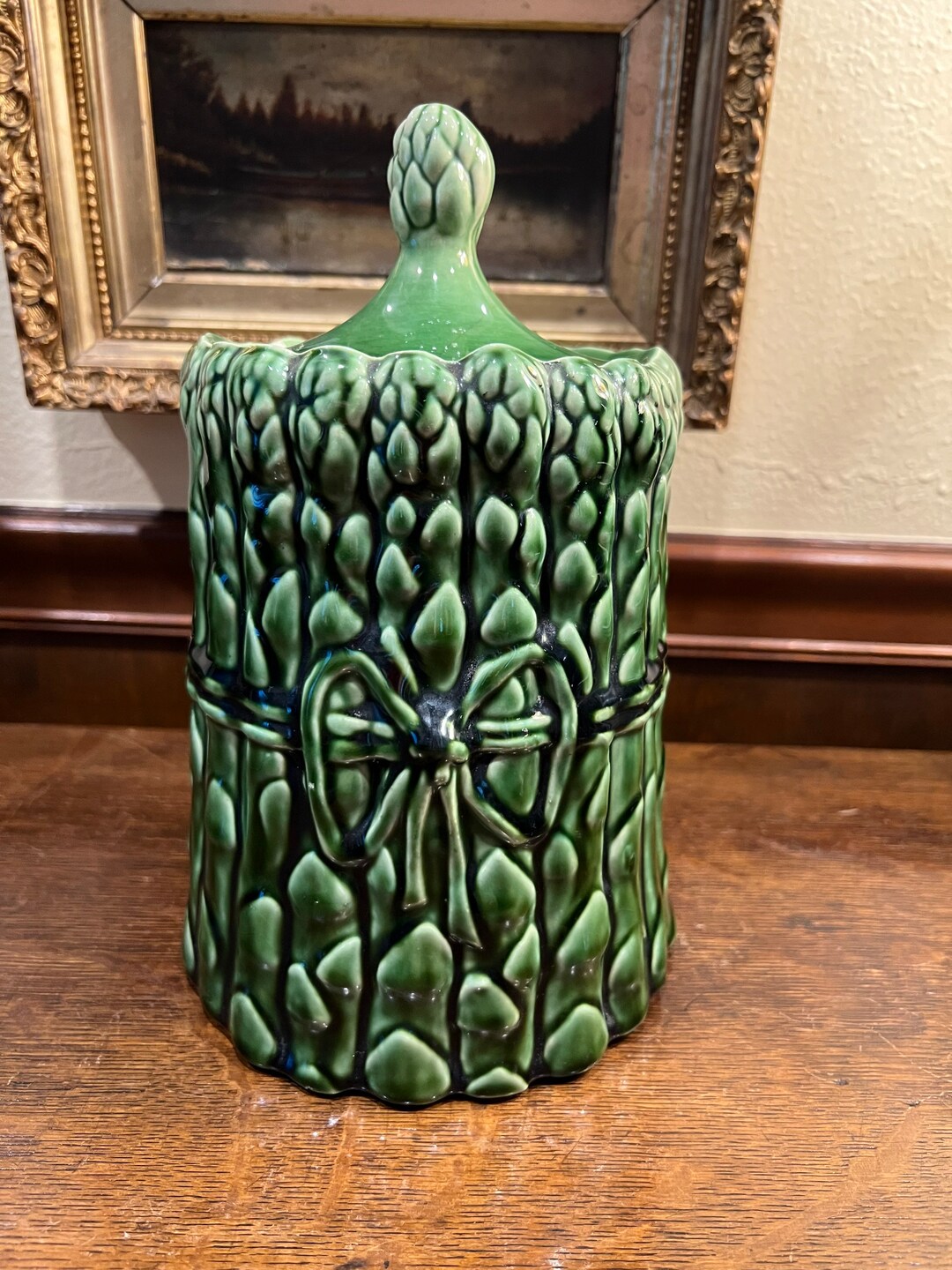 Vintage Asparagus Cookie Jar Etsy