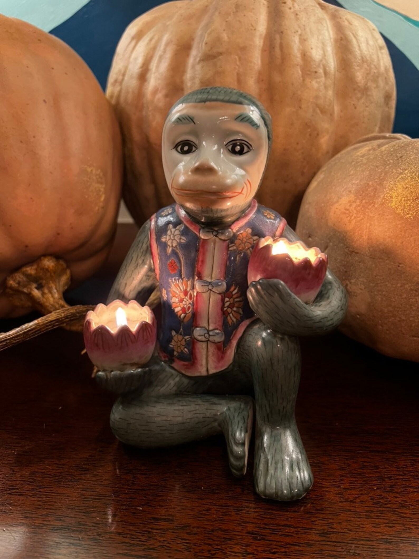 Monkey Candle Holder Etsy