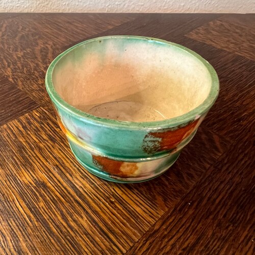 Antique Whieldon Majolica shops custard cup