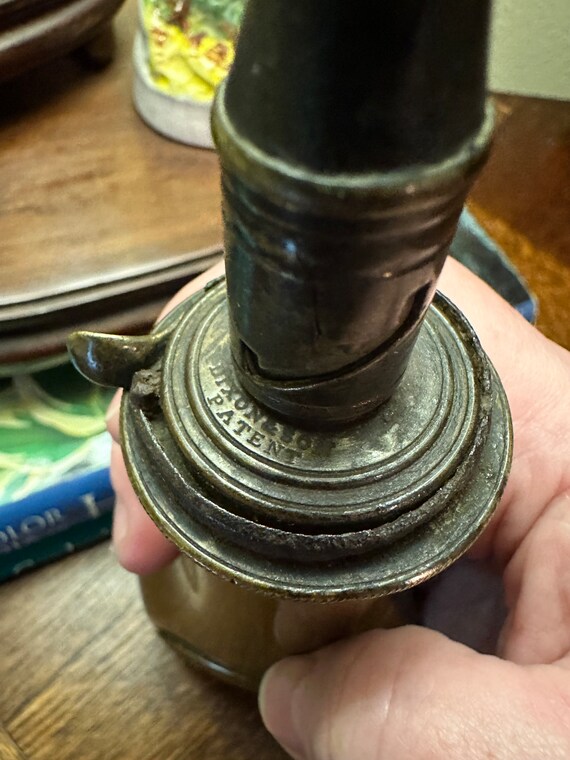 Antique James Dixon & Sons Sheffield Embossed Brass Gunpowder